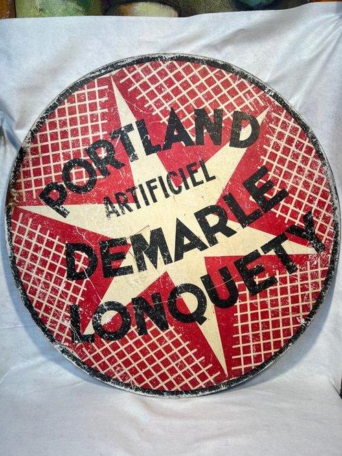 Portland Artificiel Demarle Lonquety - Reclamebord - Metaal, Antiek en Kunst, Curiosa en Brocante