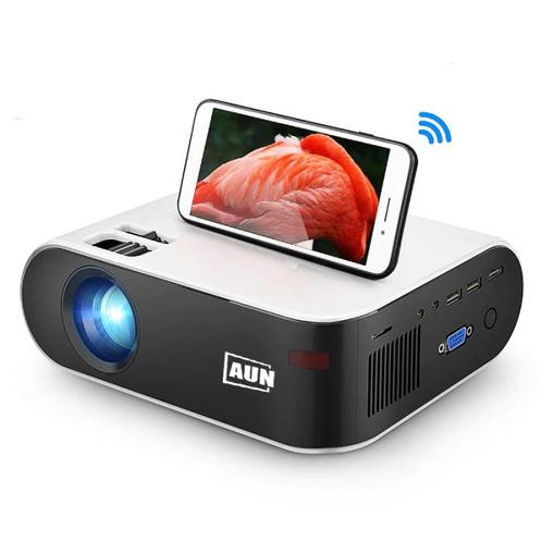 W18C Mini LED Projector met Mira Cast - Mini Beamer Home, TV, Hi-fi & Vidéo, Projecteurs dias, Envoi