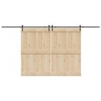 vidaXL Doos met onderdelen voor schuifdeur 427 cm staal, Doe-het-zelf en Bouw, Verzenden, Nieuw