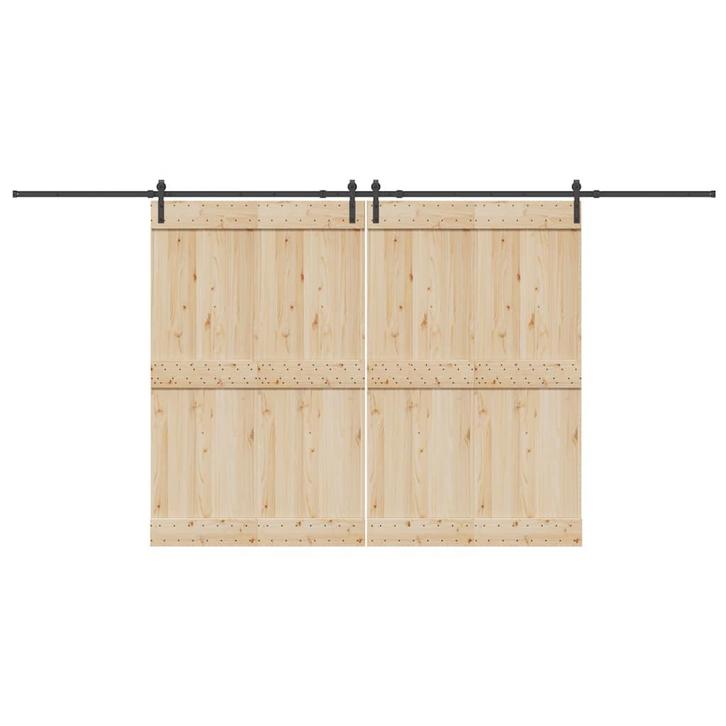vidaXL Doos met onderdelen voor schuifdeur 427 cm staal, Doe-het-zelf en Bouw, Hang- en Sluitwerk, Nieuw, Verzenden