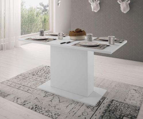 Eetkamertafel Olymp - Wit - 138 cm, Maison & Meubles, Tables | Tables à manger, Envoi