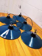Lampe à suspendre (5) - Lampe dusine vintage - Acier, Émail