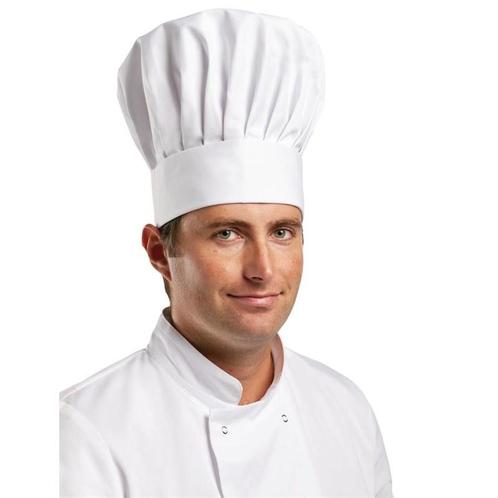 Whites koksmuts wit | 65% polyester - 35% katoen Whites, Zakelijke goederen, Horeca | Keukenapparatuur, Nieuw in verpakking, Verzenden