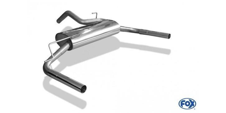 FOX Lada Niva 4x4 einddemper dwars uitgang rechts/links - 1x, Autos : Pièces & Accessoires, Systèmes d'échappement, Envoi