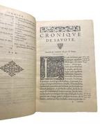 Guillaume Paradin - Cronique de Savoye - 1552, Antiek en Kunst
