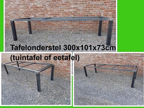 NIEUW tafelonderstel 300x101x73cm H - eettafel - tuintafel, Tuin en Terras, Tuintafels, Nieuw, Metaal, Rechthoekig, Ophalen