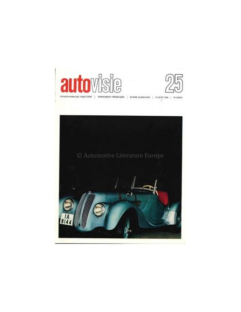 1966 AUTOVISIE MAGAZINE 25 NEDERLANDS, Boeken, Auto's | Folders en Tijdschriften