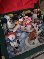 Décorations de Noël sankyo (2) - Bois - 2 boîtes à musique, Diversen, Nieuw