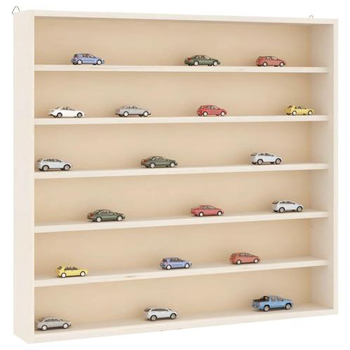 vidaXL Houten verzamelvitrine met 6 planken 60x8,5x55 cm, Huis en Inrichting, Kasten | Wandmeubels, Nieuw, Verzenden