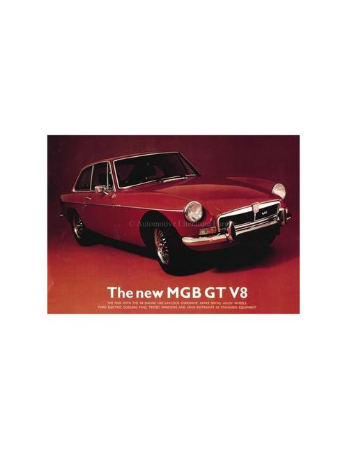 1973 MG MGB GT V8 LEAFLET ENGELS, Livres, Autos | Brochures & Magazines
