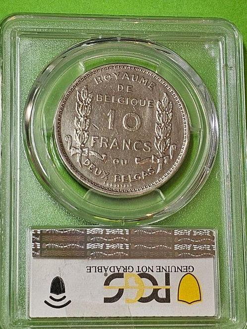 België. 10 Francs 1930 Frans AU (Zonder Minimumprijs), Postzegels en Munten, Munten | Nederland