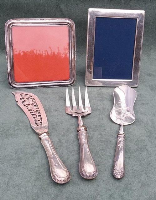 Cadre photo (5) - Argent 800 - Collection dargent, Antiek en Kunst, Antiek | Meubels | Tafels