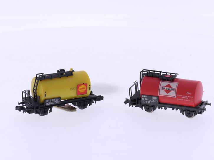 Schaal N Herkat 1404 Railreiniger Ketelwagen Shell in o..., Hobby en Vrije tijd, Modeltreinen | N-Spoor, Overige typen, Gebruikt