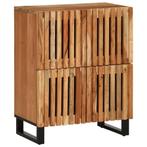 Dressoir Acaciahout | Retour Deal | 55% Korting, Huis en Inrichting, Kasten | Dressoirs, Verzenden, Nieuw, 50 tot 100 cm, Metaal