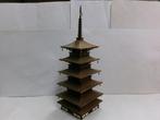Bois - La pagode à cinq étages du temple Horyu-ji à Nara. -