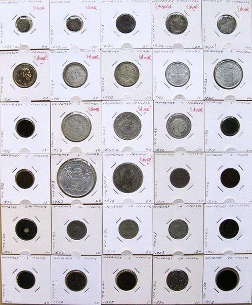 Hongarije. Type Collection with 30 Old coins 1382-1943, Postzegels en Munten, Munten | Europa | Niet-Euromunten