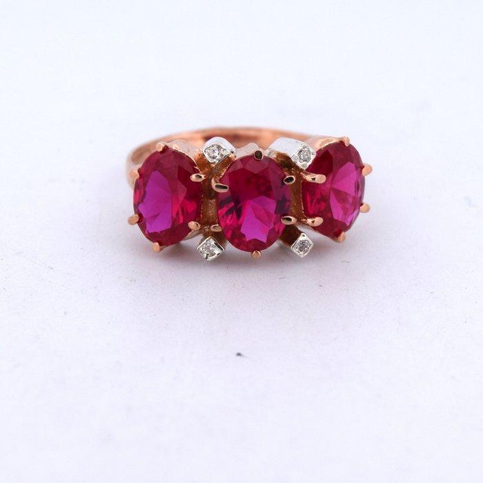 Zonder Minimumprijs - Armring - 9 kt. Roségoud - 4.73ct. tw., Handtassen en Accessoires, Antieke sieraden