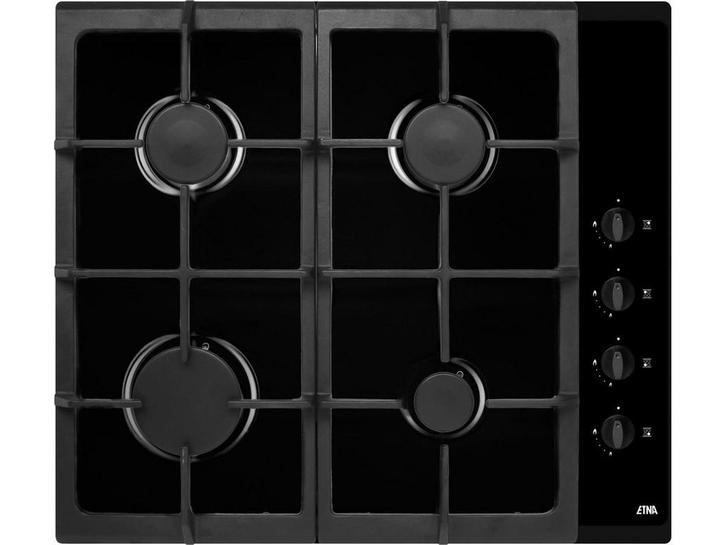 ETNA T110VZTA - Gaskookplaat - 4-pits - Hoogglans Zwart, Elektronische apparatuur, Fornuizen, Zo goed als nieuw, Verzenden