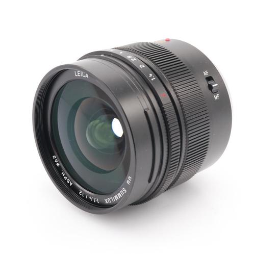 Panasonic Leica DG Summilux 12mm F/1.4 ASPH. occasion, Audio, Tv en Foto, Foto | Lenzen en Objectieven, Zo goed als nieuw, Verzenden