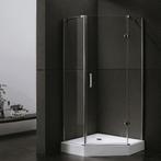 Aanbieding: Douchecabine Sanilux Joëlle vijfhoek 1 deur, Ophalen of Verzenden, Nieuw, Chroom, Douche