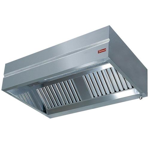 Muurdampkap KUBO | 4 Labyrintfilters | 2600x1100x450(h)mm, Zakelijke goederen, Horeca | Keukenapparatuur, Nieuw in verpakking