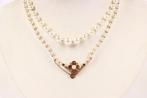 Halsketting - 18 karaat Geel goud Parel - Akoya, Nieuw