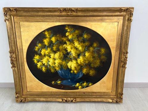 Alfio Paolo Graziani (1900-1981) - Vaso di mimose - XL, Antiek en Kunst, Kunst | Schilderijen | Klassiek