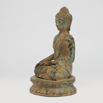 Statue, No Reserve Price - Patinated Buddha Statue,