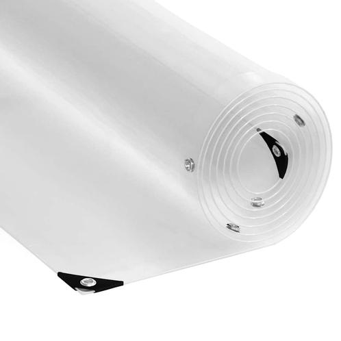 vidaXL Doorzichtig zeildoek met zeilringen 5x10 m PVC, Doe-het-zelf en Bouw, Overige Doe-Het-Zelf en Bouw, Nieuw, Verzenden