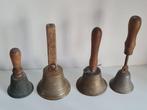 Servicebel - Collectie antieke bronzen handbellen (8 stuks), Antiek en Kunst