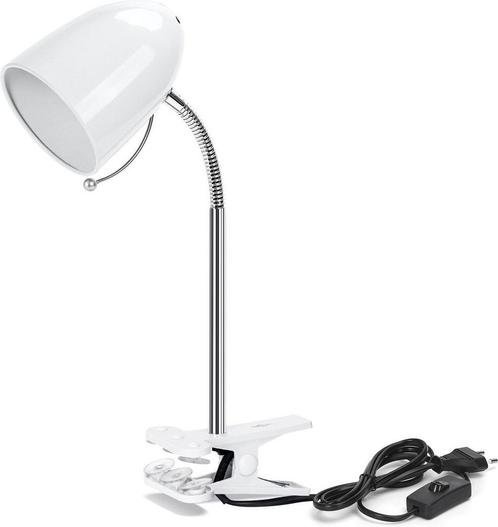 Aigostar LED klemlamp - E27 - Wit - Excl. lampje, Huis en Inrichting, Lampen | Overige, Verzenden