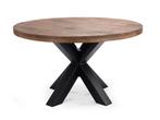 Veiling - Eetttafel Meta Rond - Diameter 130 - Hout - Matrix, Huis en Inrichting, Nieuw