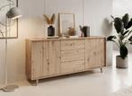 Meubella Dressoir Fuzeta eiken 180 cm, Huis en Inrichting, Verzenden, Nieuw, 25 tot 50 cm, 150 tot 200 cm