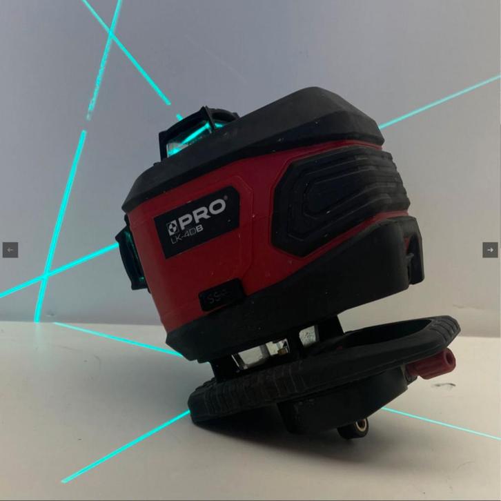 PRO LK-4DB Multi-Line Laser Set | Nette Staat, Doe-het-zelf en Bouw, Meetapparatuur, Nieuw, Ophalen of Verzenden