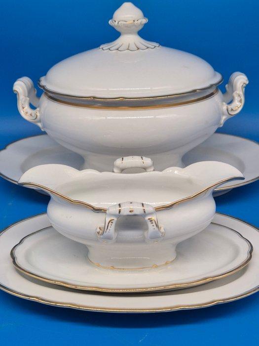 Eetservies - Hutschenreuther Selb – Servierset mit Goldrand, Antiek en Kunst, Antiek | Meubels | Tafels