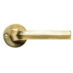 Deurklink Jolie Six Fois op rond rozet antiek goud, Bricolage & Construction, Fenêtres & Moustiquaires