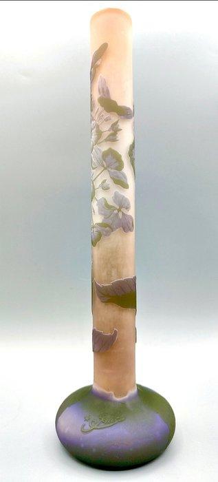 Émile GALLE (1846-1904) - Vaas - Grote vaas gesigneerd met, Antiek en Kunst, Antiek | Glaswerk en Kristal