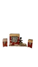 Pendule de cheminée (3) - Marbre, Régule - 1920-1930