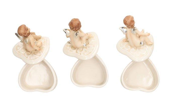 Figurine - Een Paar Engelen Porseleinen Sieradendoosjes -, Diversen, Kerst