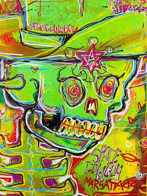 Flör (1978) - Spacecowboy from Mars, Antiek en Kunst, Kunst | Schilderijen | Modern