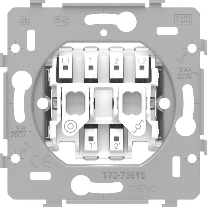 Niko Double Interrupteur Base Deux Voies Plus, Bricolage & Construction, Électricité & Câbles, Envoi