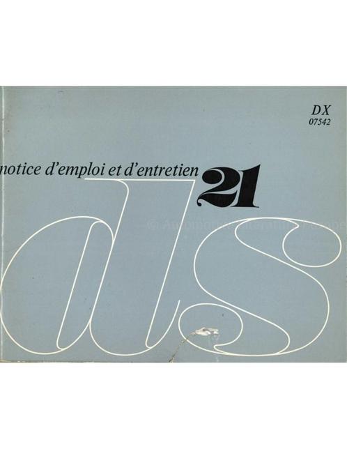 1969 CITROEN DS 21 INSTRUCTIEBOEKJE FRANS, Auto diversen, Handleidingen en Instructieboekjes