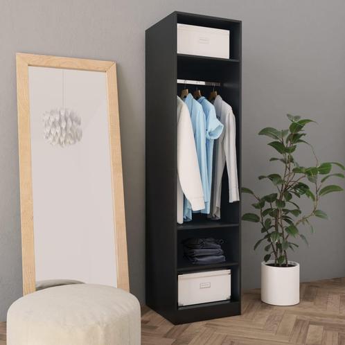 vidaXL Garde-robe Noir 50x50x200 cm Bois dingÃ©nierie, Maison & Meubles, Armoires | Penderies & Garde-robes, Neuf, Envoi