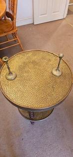 antique chineze two tier - Salontafel - houten en messing -