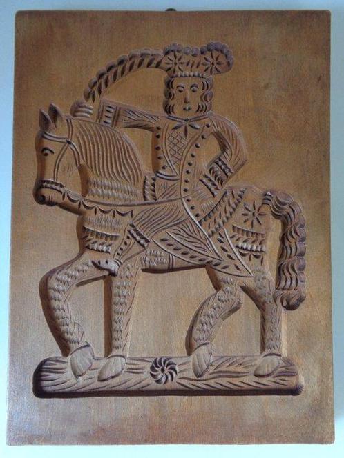 Speculaasplank mer ruiter ca. 1900 - Moule Antique, Antiek en Kunst, Antiek | Overige Antiek