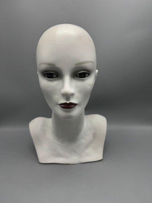 Karakteristieke mannequin hoofd etalagehoofd – CK “For, Antiek en Kunst, Curiosa en Brocante