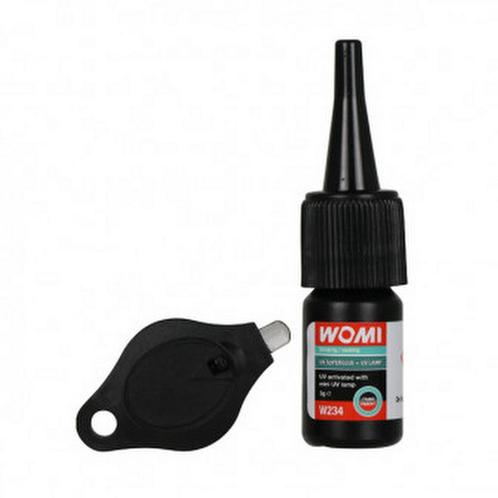 Womi W234 UV Superglue +UV Lamp Transparant 3 gram, Autos : Divers, Produits d'entretien, Enlèvement ou Envoi