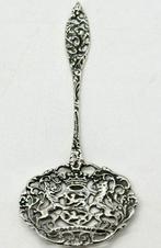 No reserve-Handgemaakte,ajour gezaagde antieke zilveren, Antiek en Kunst