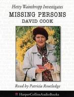 Missing Persons: Hetty Wainthropp Investigates, Audio Book,, David Cook, Verzenden
