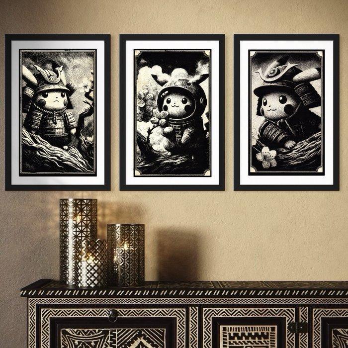 Æ (XX-XXI) - (Set of 3) “Pikachu no Bushid” (2025) –, Games en Spelcomputers, Spelcomputers | Overige Accessoires